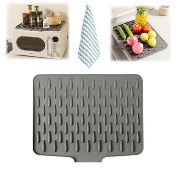 DrainDry Silicone Kitchen Mat