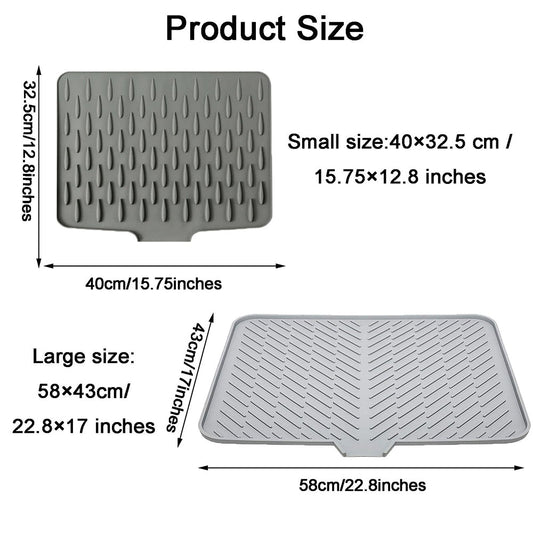 DrainDry Silicone Kitchen Mat